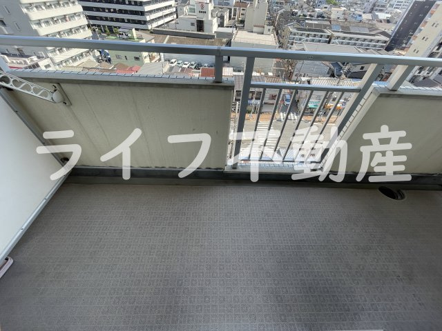 新深江池田マンションのバルコニー|暖かな日差しのふりそそぐバルコニー