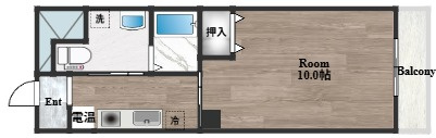 ミワパラディ荒本西の間取り
