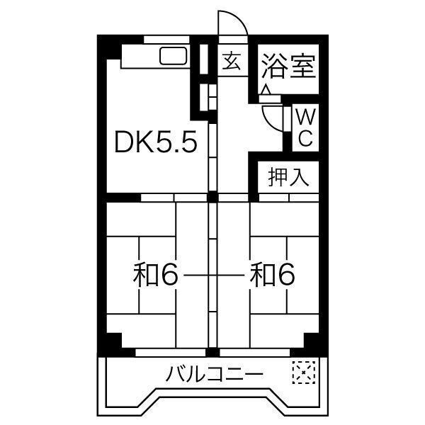 メゾンドゥ田園Ａの間取り