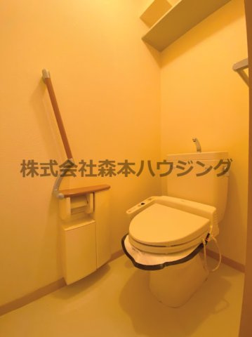 【トイレ】 | 　シャーメゾン岡山B棟 | 清潔感のあるトイレです