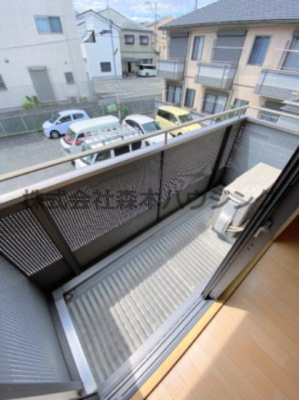 【バルコニー】 | 　シャーメゾン岡山B棟 | 陽当たり良好なバルコニーです