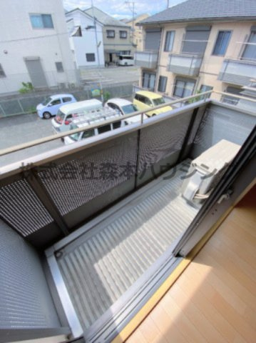 【バルコニー】 | 　シャーメゾン岡山B棟 | 陽当たり良好なバルコニーです