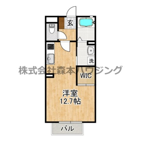 【間取り】 | 　シャーメゾン岡山B棟