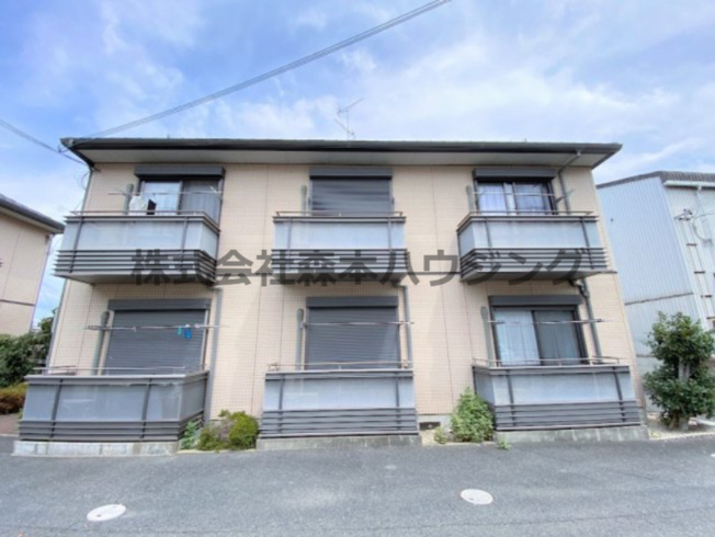 【外観】 | 　シャーメゾン岡山B棟 | 外はこのようになっています