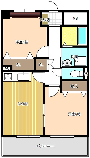 ジャルダン新栄の間取り