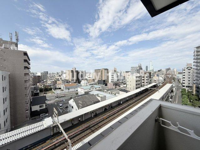 マンション輝のバルコニー
