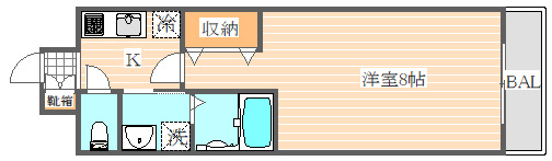 シンフォニア美野島の間取り|使いやすい間取りです。