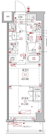 【間取り】 | クレイシアIDZ幡ヶ谷