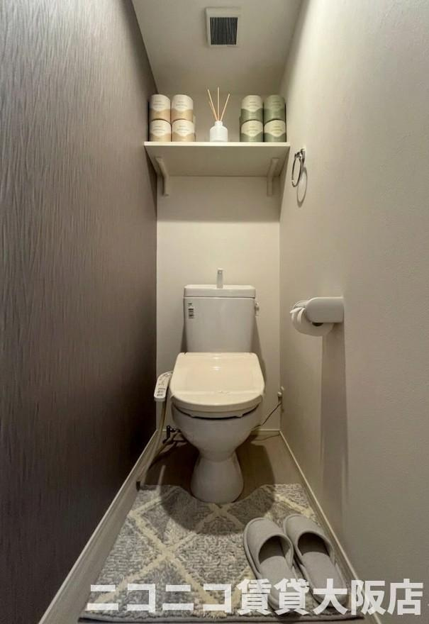 大阪市旭区高殿６丁目のアパートのトイレ|CG画像です。家具家電付きではありません
