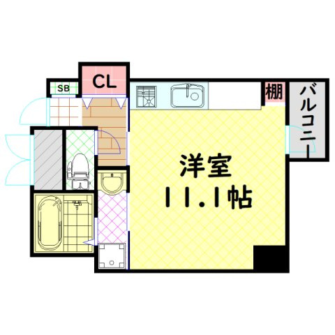 【間取り】 | ルーセントオーデン難波