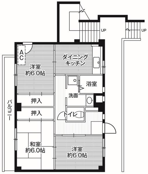 ビレッジハウス山崎2号棟の間取り