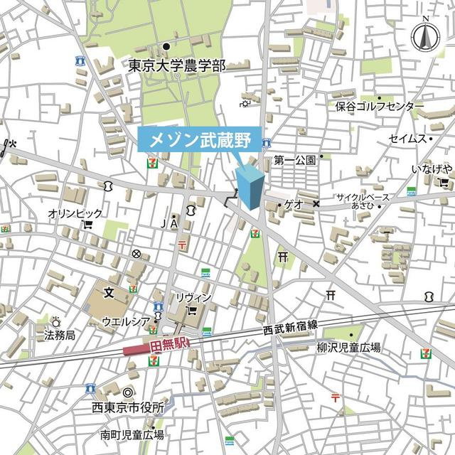 メゾン武蔵野の地図