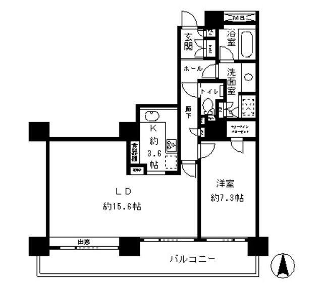 リバーポイントタワーの間取り
