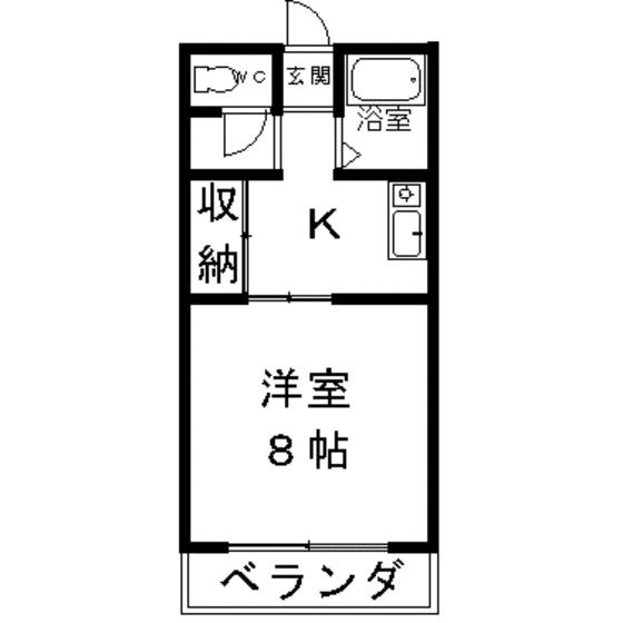コーポグランデ立花の間取り