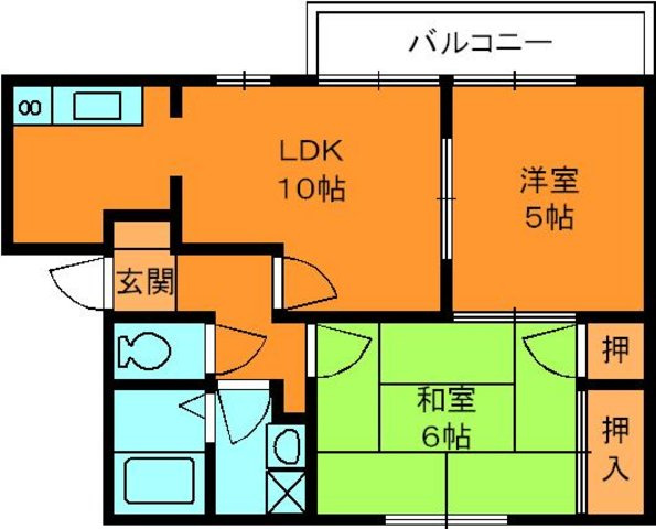 スペリオールプラザＢの間取り