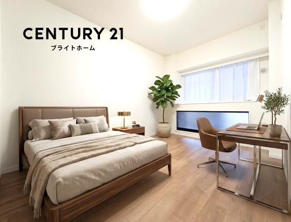 プライムコート磯子屏風ヶ浦の洋室|落ち着きのある洋室です！
休日はこちらでおくつろぎ下さい♪
※家具等はCGでの参考レイアウトです。