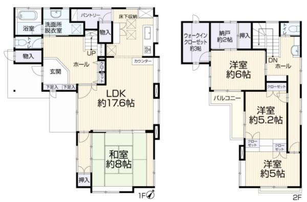 横浜市戸塚区汲沢町の中古一戸建の間取り|ゆとりのある4LDKの中古戸建です！
お気軽にお問い合わせください。