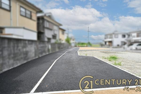 橿原市木原町　２号地　建築条件なし土地の前面道路含む現地写真|■現地撮影写真■落ち着いた雰囲気の閑静な住宅地です！