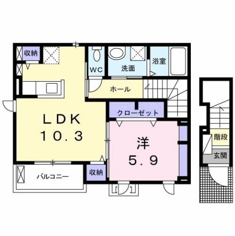 サンセール　Ⅱの間取り