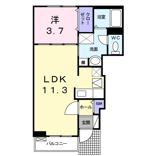 プラシードⅢの間取り