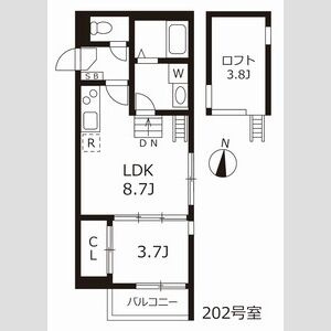 【間取り】 | ハーモニーテラス円明町