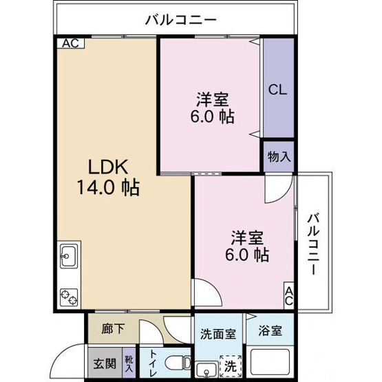 【間取り】 | 神野マンションⅡ