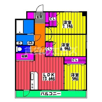 【間取り】 | ポワッソン　ルージュ | ポワッソン　ルージュの間取り