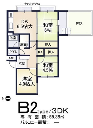 メゾン芝花の間取り