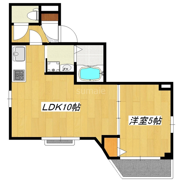 フォーシーズン西が丘の間取り|1LDKタイプです☆