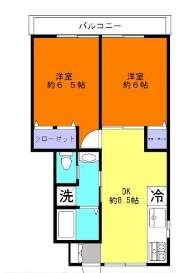 ハイツ・リアンの間取り|間取りです。
