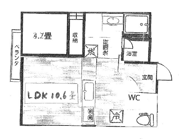 モンターニュ田端の間取り|間取りです。