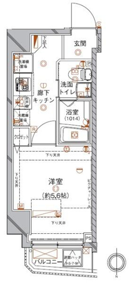 【間取り】 | クレイシア西蒲田