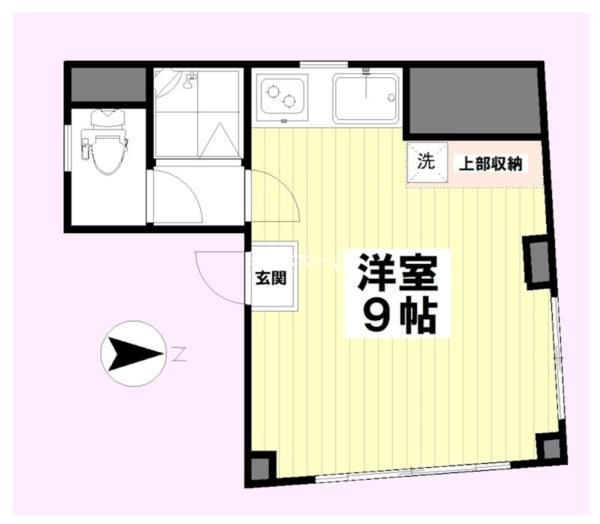KSビル西糀谷の間取り|間取り　角部屋2面採光の洋室9帖