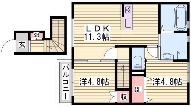 エスタシア　Ⅰの間取り