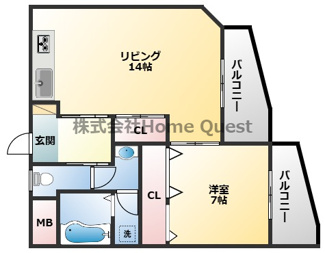 【間取り】 | アーク八戸ノ里