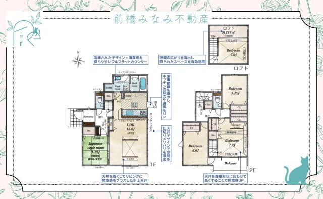 【新築】前橋市上新田町　１号棟(全２棟)　ブルーミングガーデン　新築建売分譲の間取り