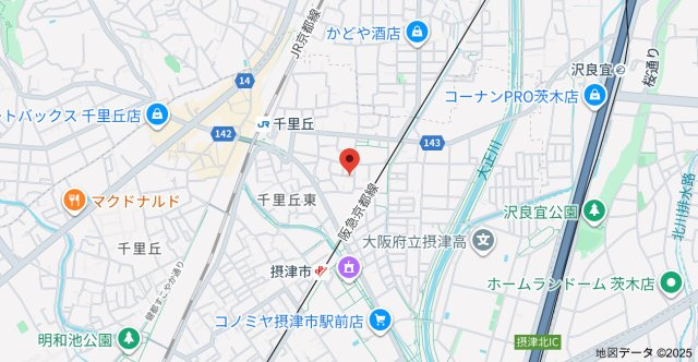 アヴェニール千里丘東の地図