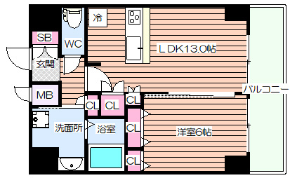 【間取り】 | アドバンス大阪城レガーレ