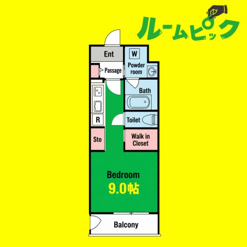 L’Allure(ラリュール)　名古屋市賃貸　仲介手数料無料の間取り