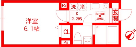 カーサブランカ杉田の間取り