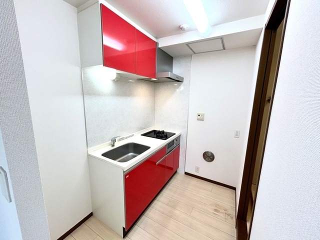 横浜市中区本牧町１丁目の賃貸マンションのキッチン|便利な2口コンロキッチン♪