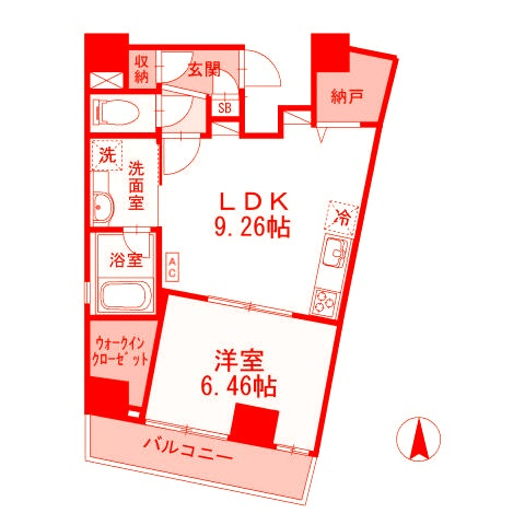 コリドール山手の間取り