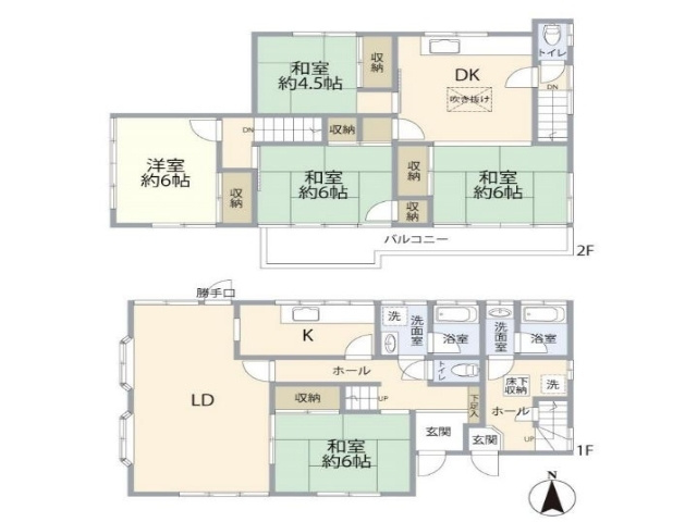 元八王子町中古戸建の間取り