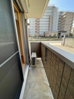 グランメール楠のバルコニー
