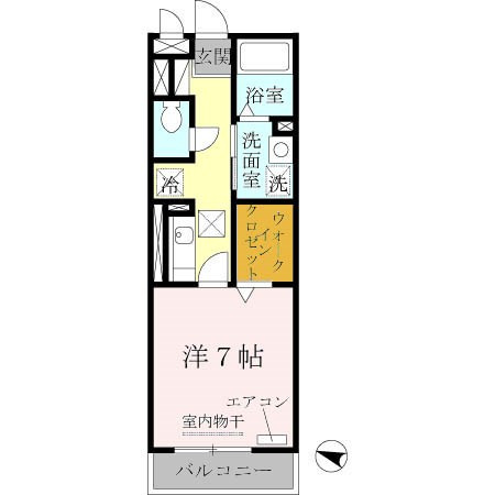 グランメール楠の間取り