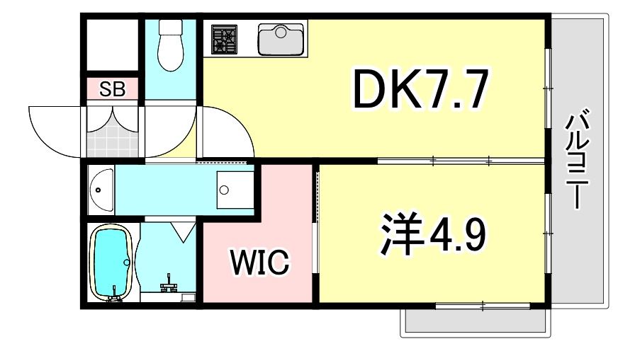 M's court今津山中町の間取り