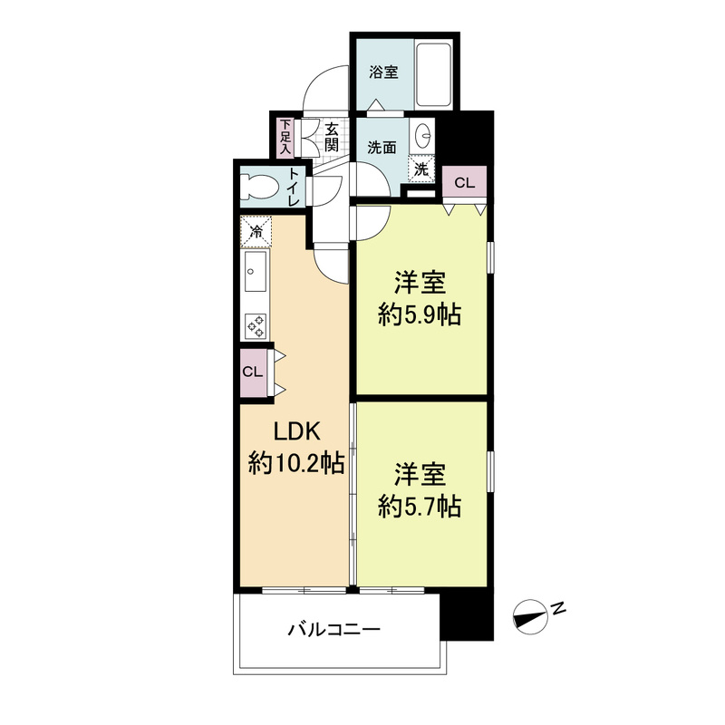 パークフラッツ尼崎の間取り