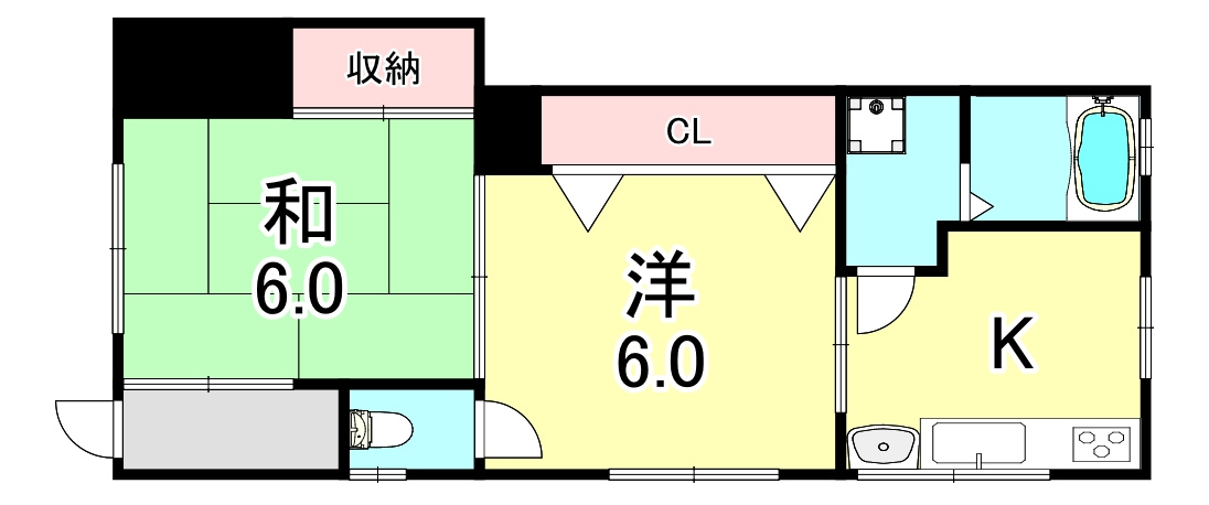 グランディール二葉の間取り
