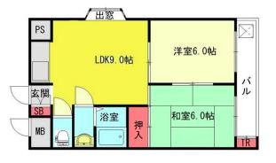 グリーンノート青谷の間取り