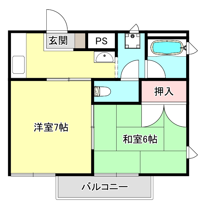 シャトレー須磨の間取り